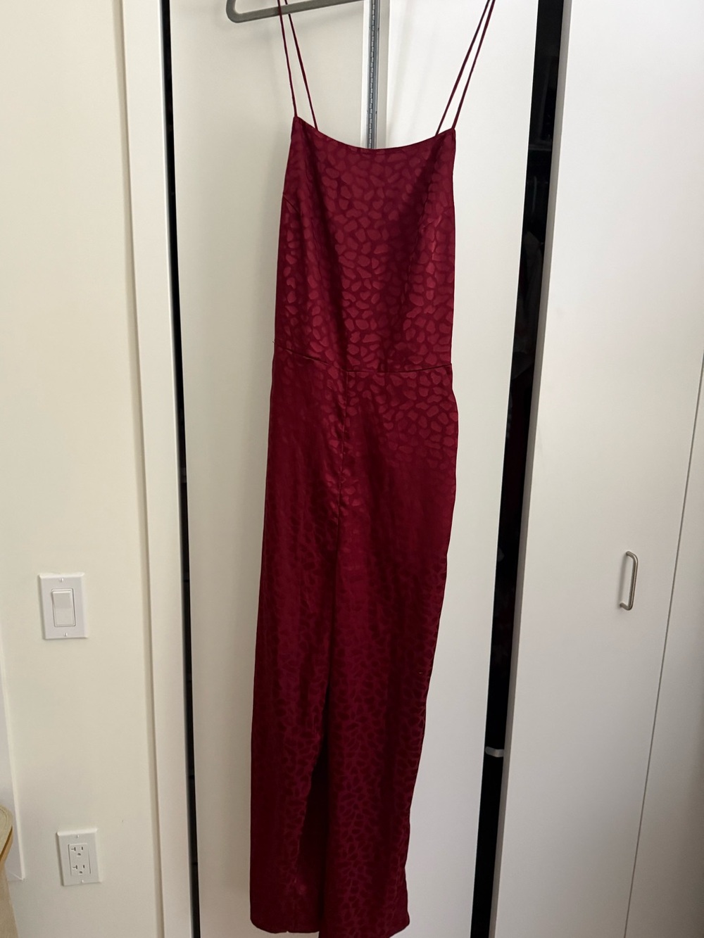 Urban Outfitters Burgundy Romper leopard print